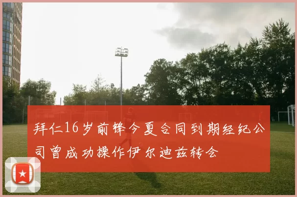 拜仁16岁前锋今夏合同到期经纪公司曾成功操作伊尔迪兹转会